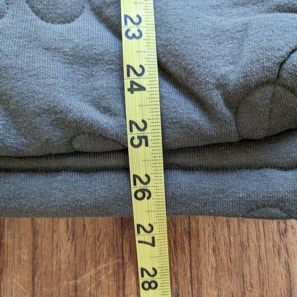 Wasted Collective Green Quilted Jacket Chore Barn Coat  Stitched Design Small - Picture 11 of 12